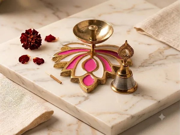 Pink_Diya_with_Bell
