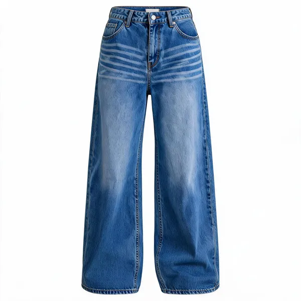 Blue_Denim_High_Waist_Wide_Leg_Faded_Jeans_For_Women