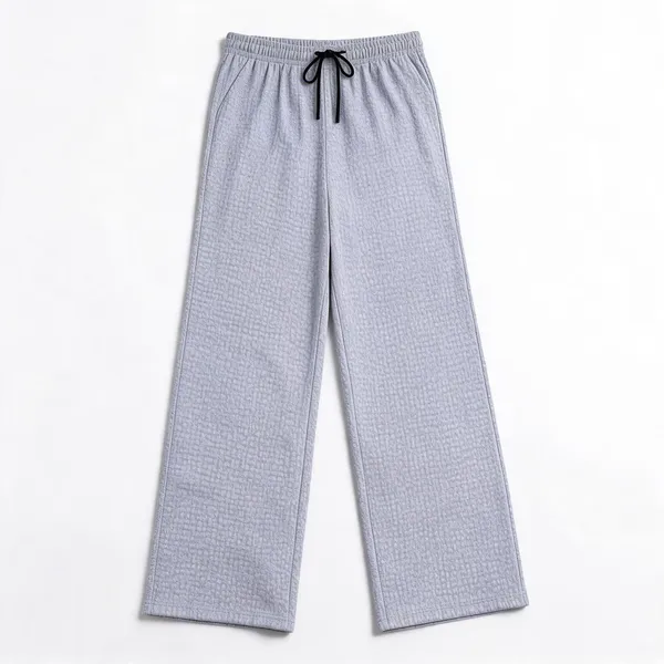 Light_Grey_Cotton_Wide_Leg_Night_Pant_For_Women