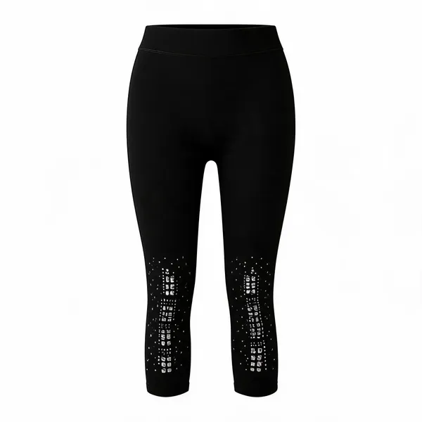 Black_Cotton_Lycra_High-Waist_Leggings_For_Women
