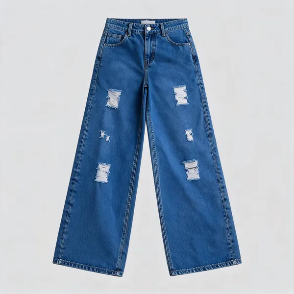 Blue_Denim_Wide_Leg_Distressed_Jeans_For_Women