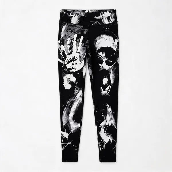Black_Cotton_Slim_Fit_Abstract_Print_Leggings_For_Women
