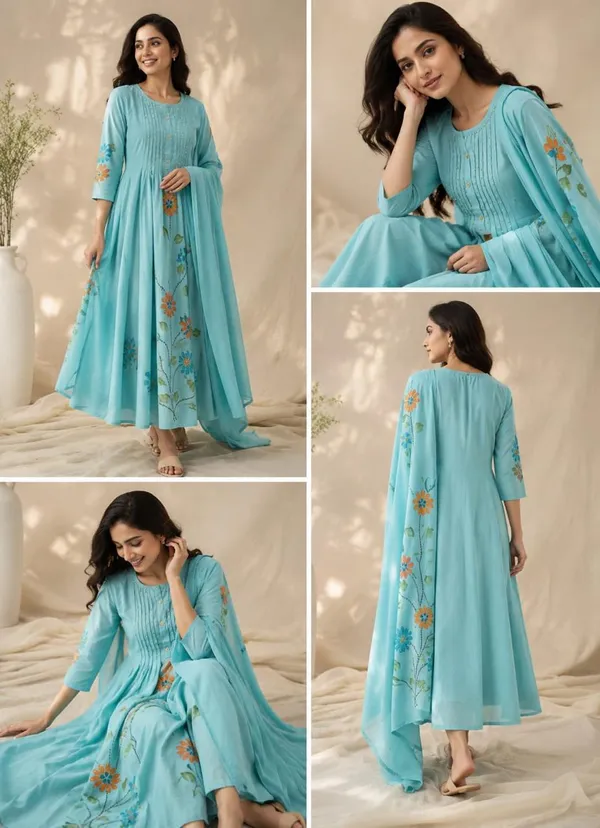 Aqua_Mal_Chanderi_Floral_Anarkali_3_Piece_Suit_For_Women