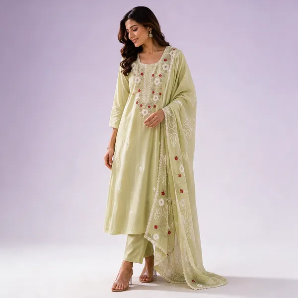 Pista_Green_Mal_Chanderi_Straight_Embroidered_3_Piece_Suit_For_Women