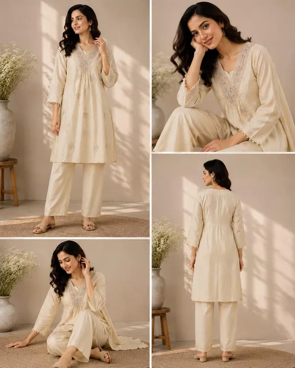 Mauve_Mal_Chanderi_Embroidered_Straight_Kurta_Co-ord_Set_For_Women