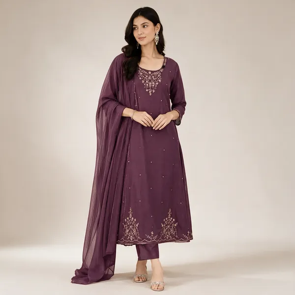 Purple_Mal_Chanderi_Embroidered_Straight_Kurta_3_Piece_Suit_For_Women