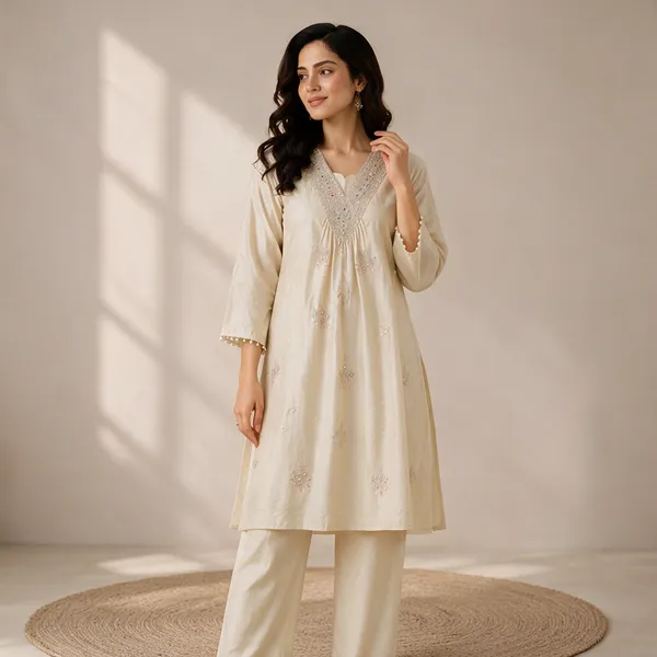 Mauve_Mal_Chanderi_Embroidered_Straight_Kurta_Co-ord_Set_For_Women