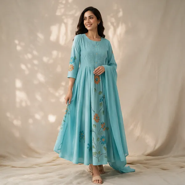 Aqua_Mal_Chanderi_Floral_Anarkali_3_Piece_Suit_For_Women