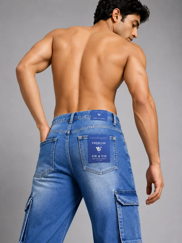 CARGO_8POCKET_DENIM_JEANS_FOR_MENS