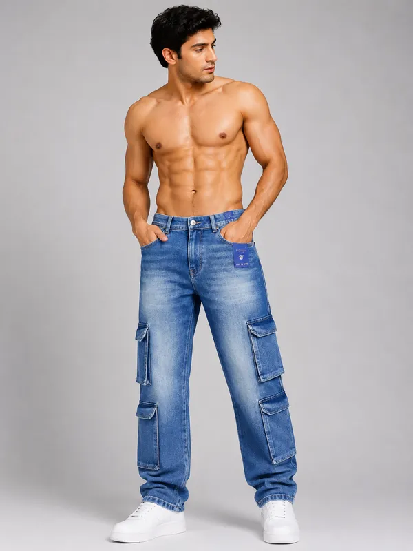 CARGO_8POCKET_DENIM_JEANS_FOR_MENS