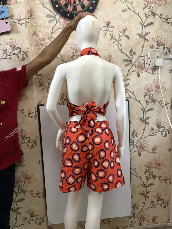 Rust_Orange_Halter_Neck_Co-ord_Set
