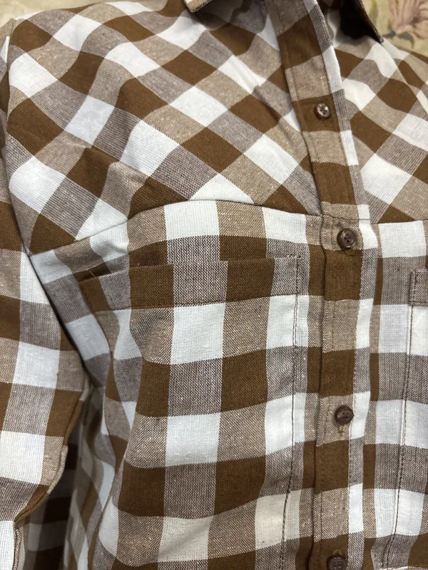 Brown_Checkered_Relaxed_Fit_Shirt_Dress