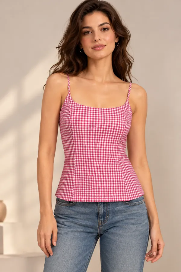 CINDRELLA_CHECKERED_CAMI_TOP