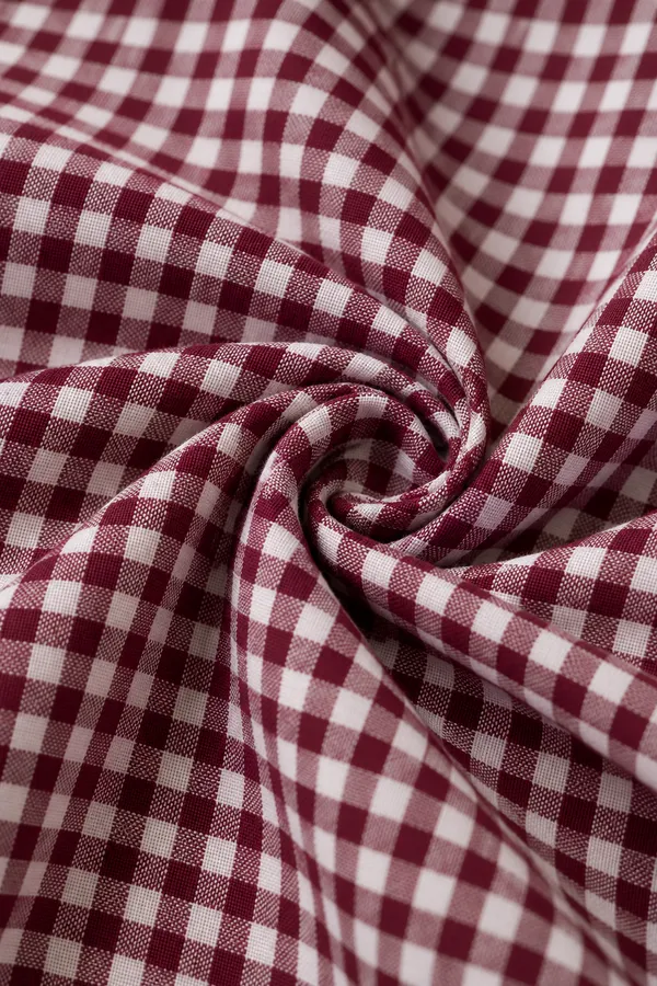 CLARET_ROUND_COLLAR_CHECKERED_SHIRT_
