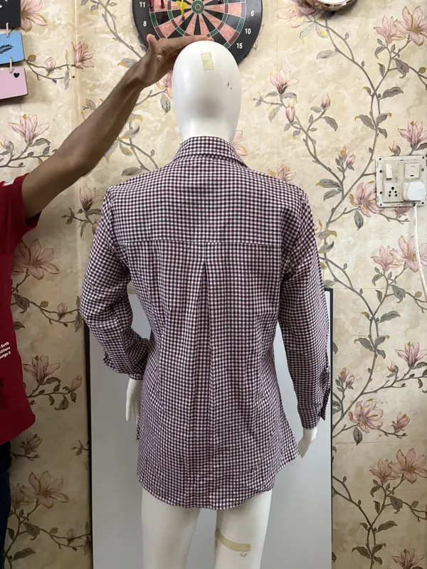 Brown_Gingham_Little_Long_Shirt
