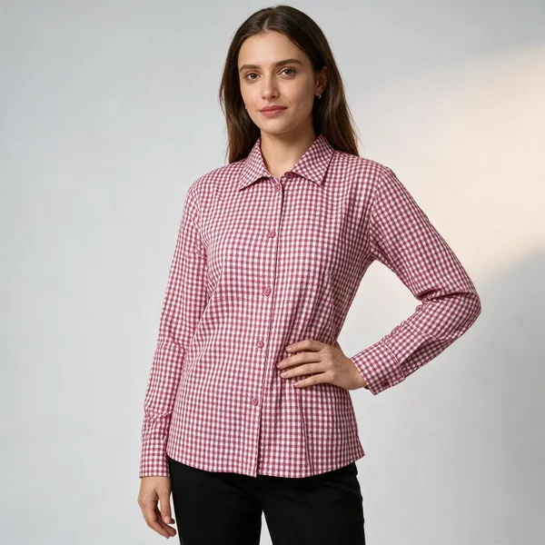 Pink_Cotton_Regular_Fit_Gingham_Check_Shirt_For_Women
