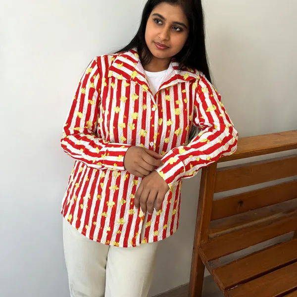 Red_Yellow_Cotton_Crinkle_Relaxed_Fit_Floral_Stripe_Shirt_For_Women
