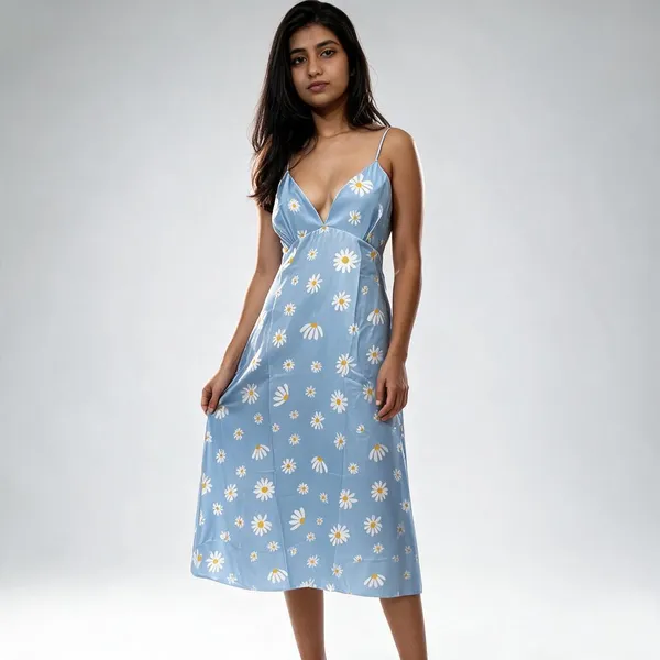 Blue_Cotton_Rayon_Spaghetti_Strap_Daisy_Floral_Cami_Dress_For_Women