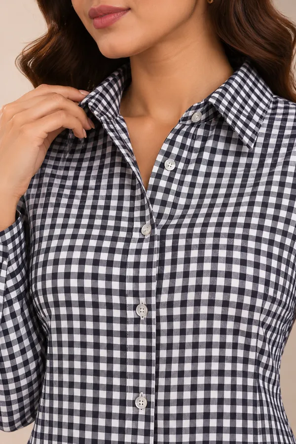 MONOCHROME_CHECKERED_SHIRT_DRESS