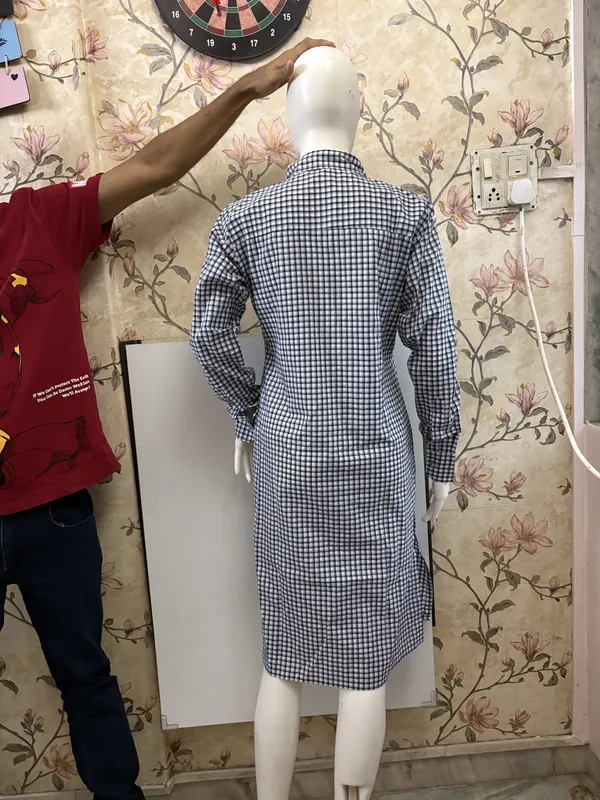 Black_And_White_Gingham_Shirt_Dress
