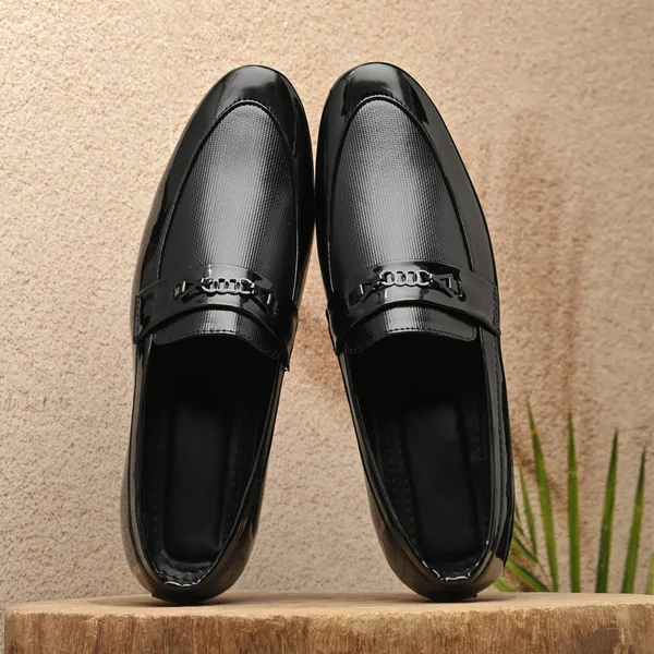 Black_Faux_Leather_Formal_Loafers_For_Men