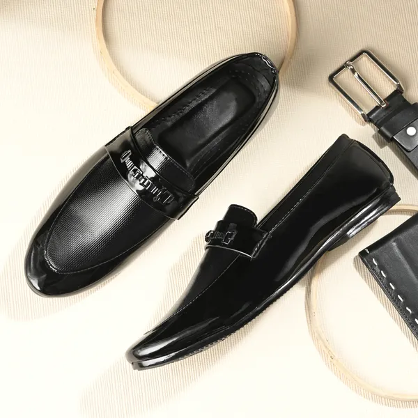 Black_Faux_Leather_Formal_Loafers_For_Men
