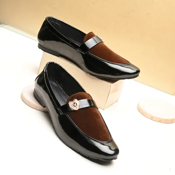 Black_Faux_Leather_Formal_Loafers_For_Men