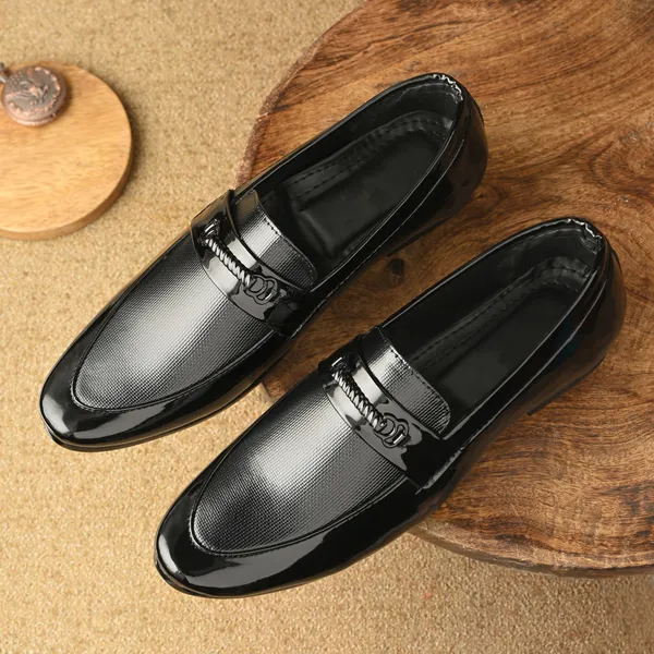 Black_Faux_Leather_Formal_Loafers_For_Men