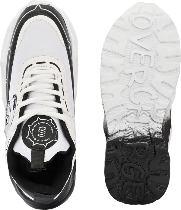 Black_And_Green_Mesh_Lace-Ups_Casual_Sneakers_For_Men