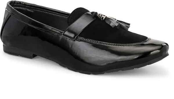 Black_Faux_Leather_Slip-On_Formal_Loafers_For_Men