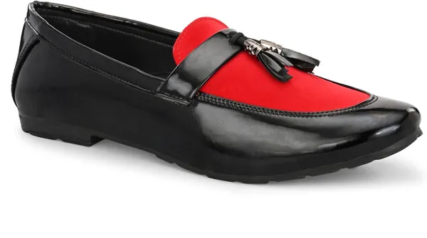 Black_And_Red_Faux_Leather_Slip-On_Formal_Loafers_For_Men