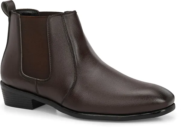 IND_TheShoeCompany_Men's_Raspberry_Chelsea_Boots_Stylish_Casual_and_Formal_Ankle_Boots_Boots_For_Men_(Brown_,_6)