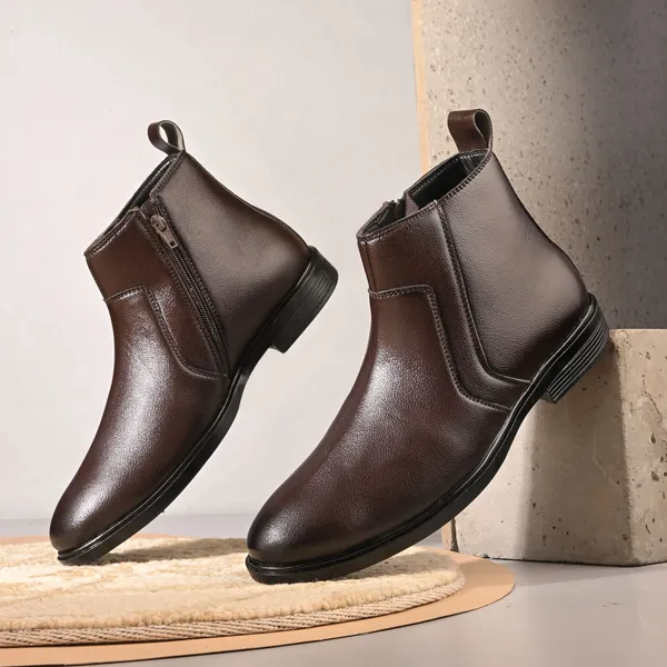IND_TheShoeCompany_Men's_Raspberry_Chelsea_Boots_Stylish_Casual_and_Formal_Ankle_Boots_Boots_For_Men_(Brown_,_7)