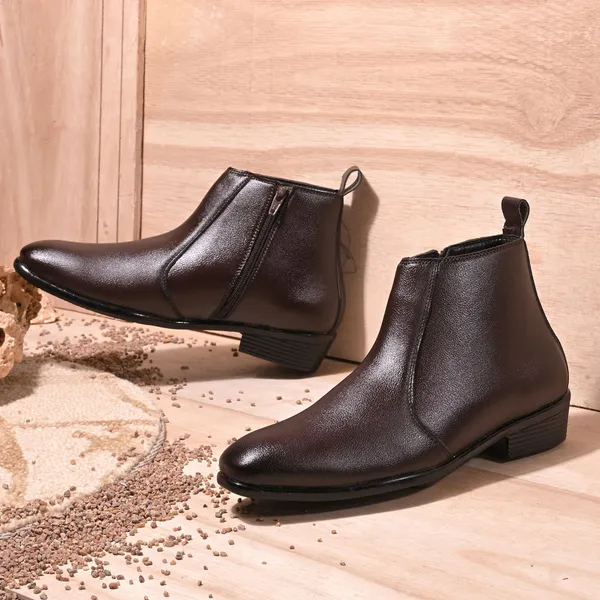 IND_TheShoeCompany_Men's_Raspberry_Chelsea_Boots_Stylish_Casual_and_Formal_Ankle_Boots_Boots_For_Men_(Brown_,_6)