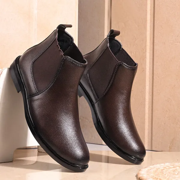 IND_TheShoeCompany_Men's_Raspberry_Chelsea_Boots_Stylish_Casual_and_Formal_Ankle_Boots_Boots_For_Men_(Brown_,_6)