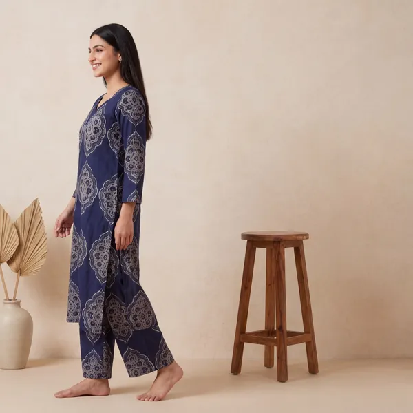 Navy_Blue_Printed_Kurta_Set_for_Women