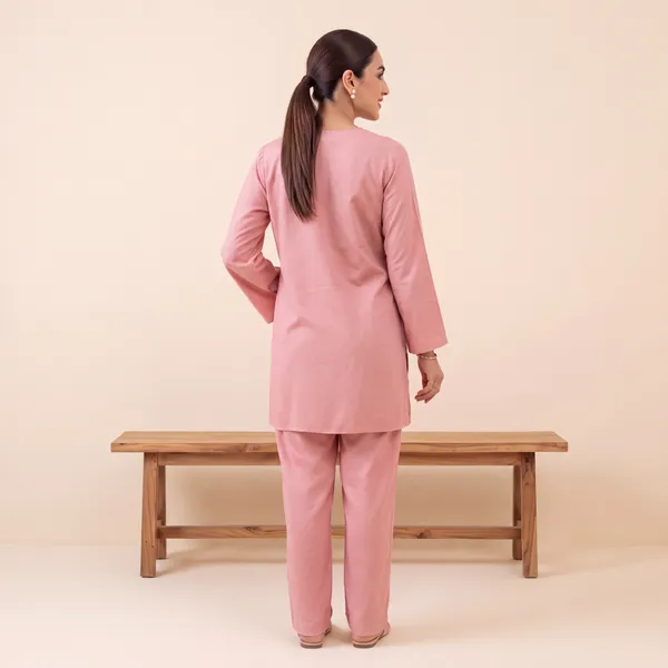 Dusty_Rose_Rayon_Straight_Kurta_Set_For_Women