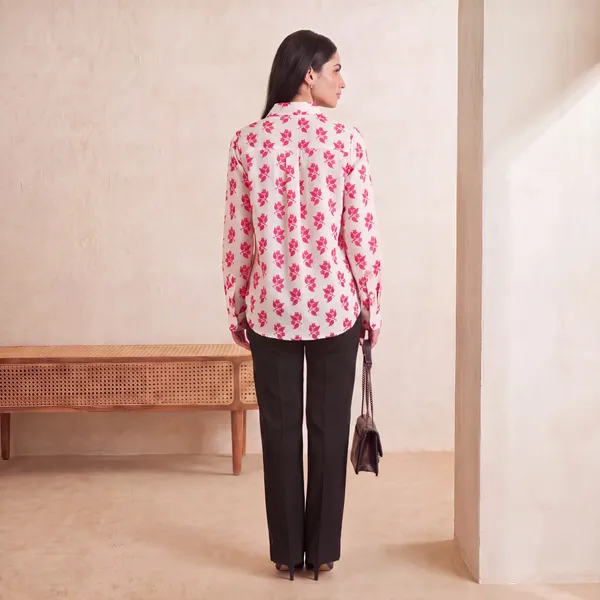 Ivory_Red_Cotton_Shirt_For_Women