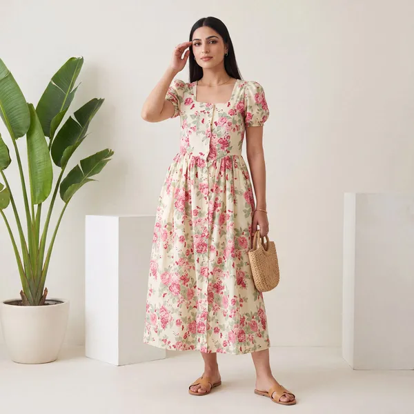 Buttery_Ivory_Rose_Print_Cotton_Maxi_Dress
