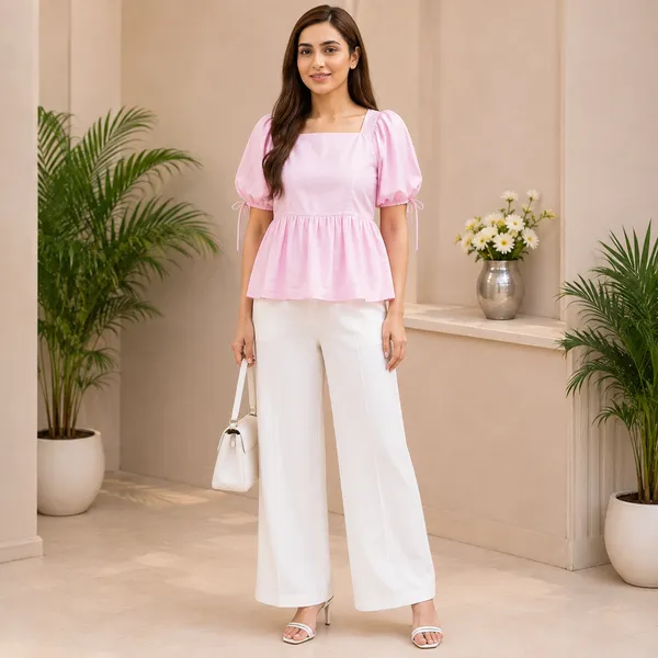 Pink_Peplum_Top_for_Women