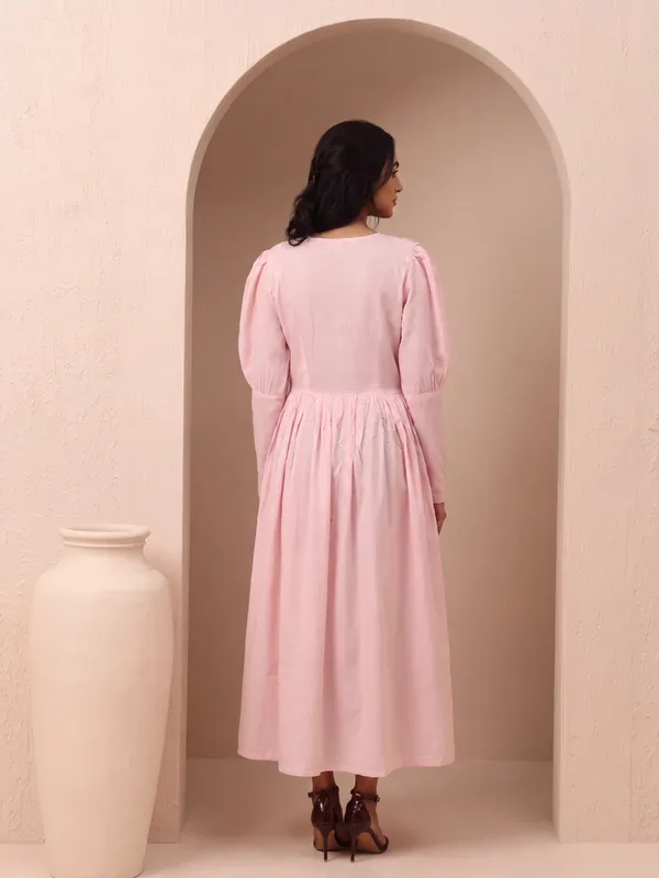 Pink_Pleated_Maxi_Dress_for_Women