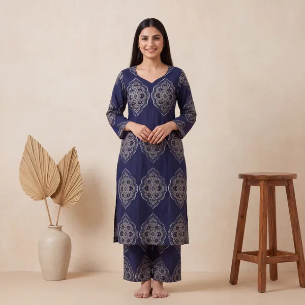 Navy_Blue_Printed_Kurta_Set_for_Women