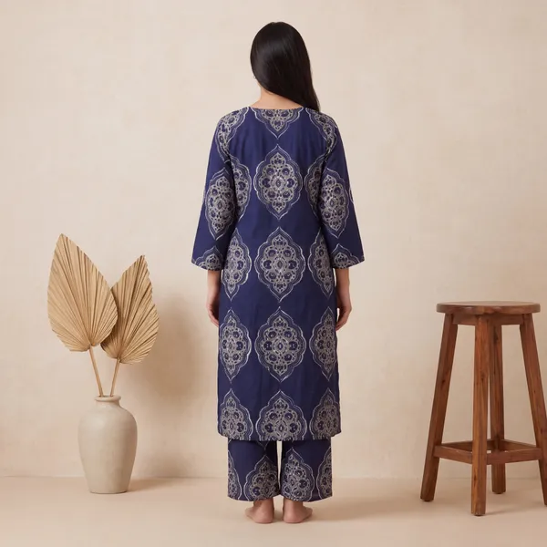 Navy_Blue_Printed_Kurta_Set_for_Women