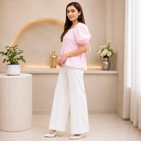 Pink_Peplum_Top_for_Women