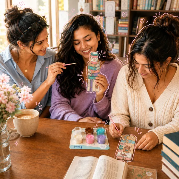 Reading_Girl_Era_Sip_Paint_Diy_Bookmark_Kit