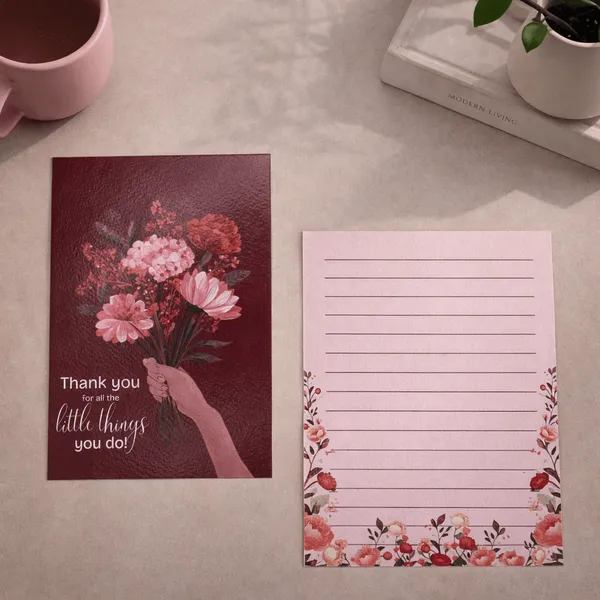 Thank_You_Flower_Boquet_Postcard_With_Envelope