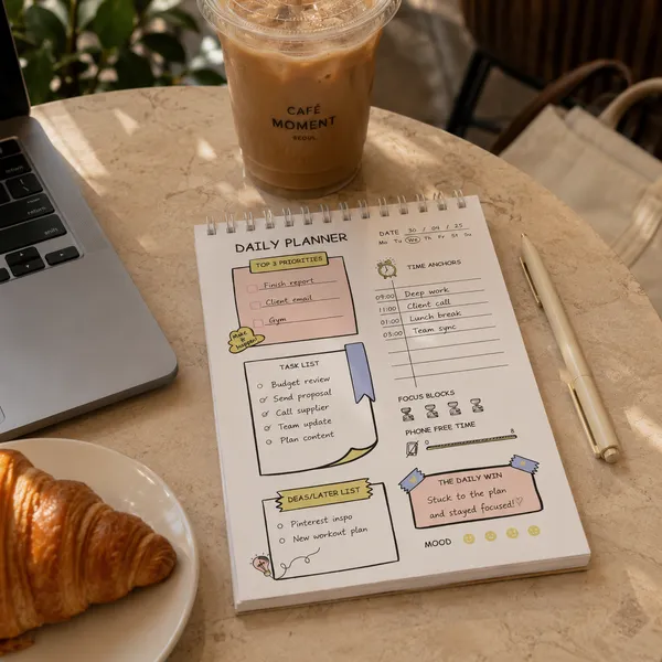 Start_Daily_Planner_Notepad_Undated_100_Gsm_Paper