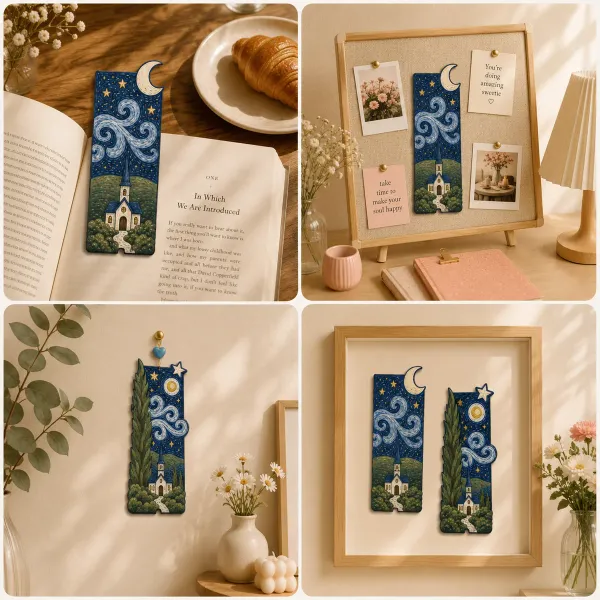 Starry_night_-"SIP_&_PAINT"-_D.I.Y_Bookmark_kit
