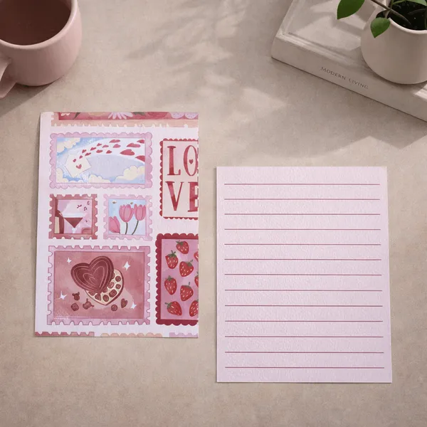 Pink_Stamp_Love_Postcard_With_Envelope