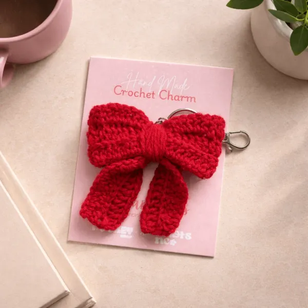 Red__Crochet_Bow_Charm_Keychain